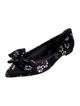 Tory Burch Satin Floral Print Ballet Flats