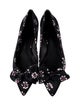 Tory Burch Satin Floral Print Ballet Flats
