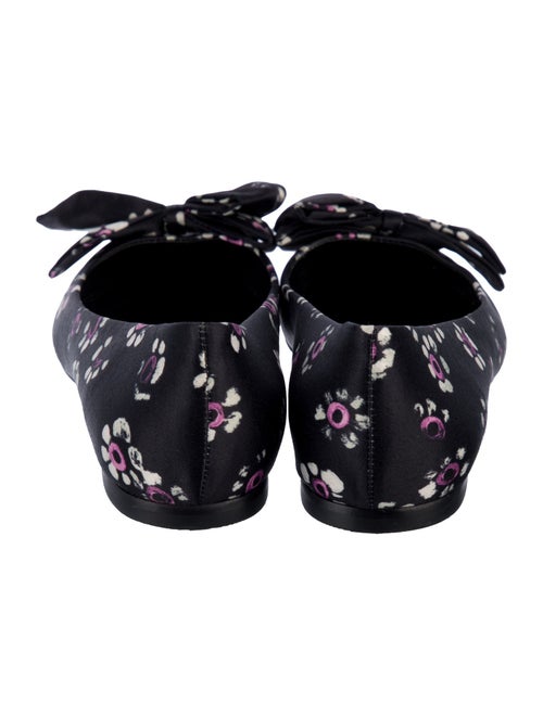 Tory Burch Satin Floral Print Ballet Flats