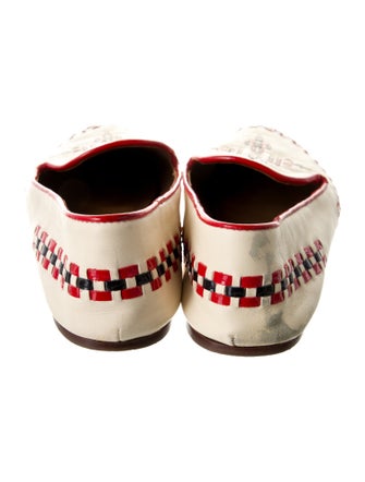 Tory Burch Leather Printed Loafers