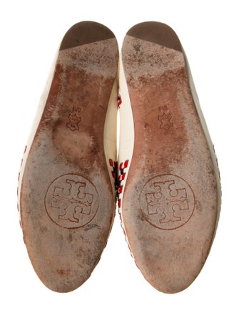 Tory Burch Leather Printed Loafers