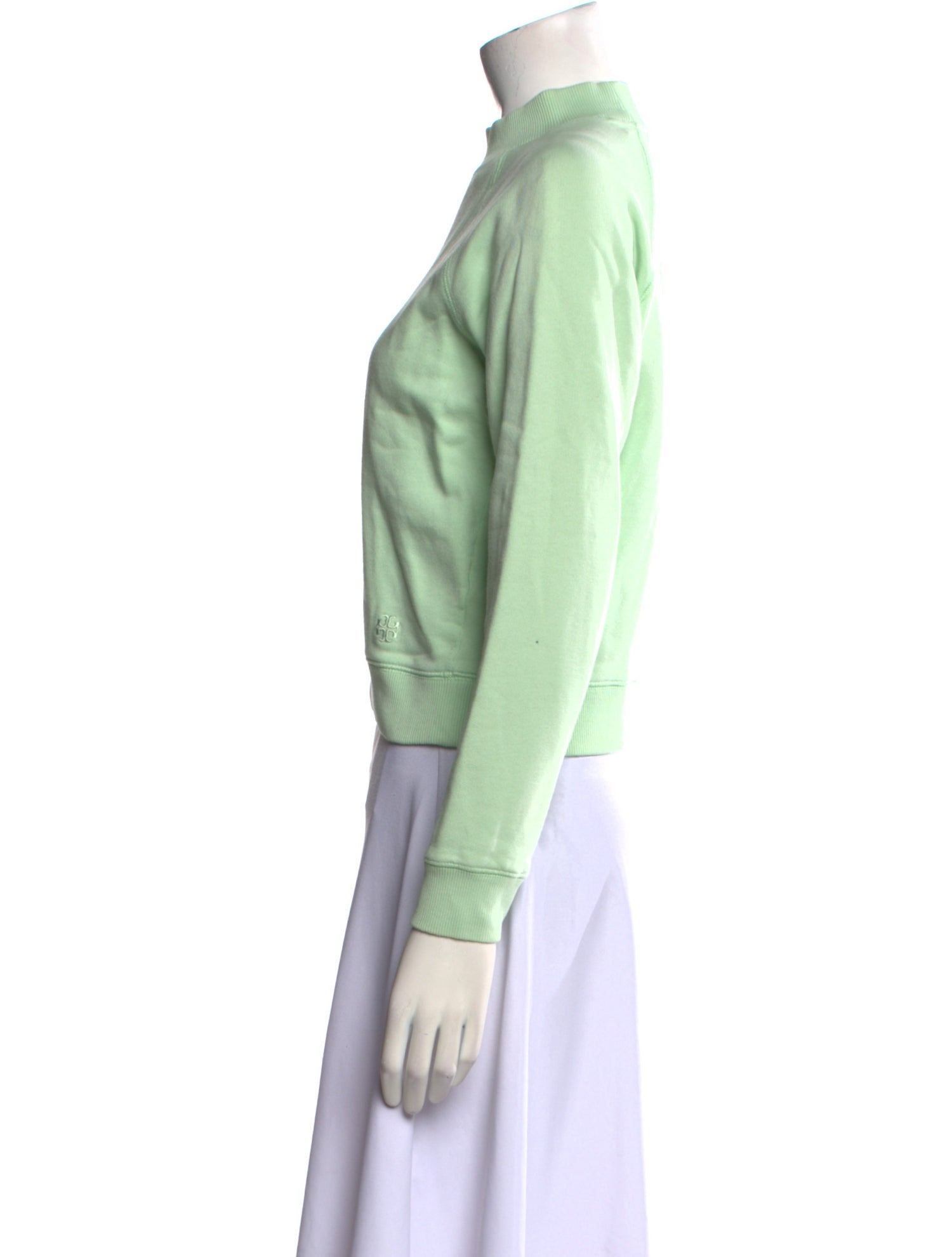 Tory Burch Mock Neck Long Sleeve Sweatshirt