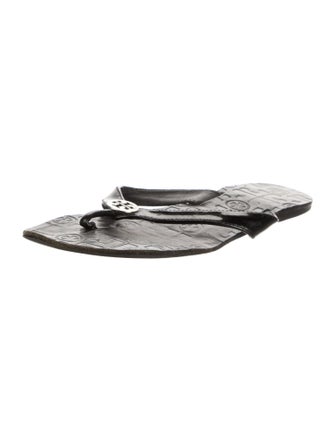 Tory Burch Leather Flip Flops