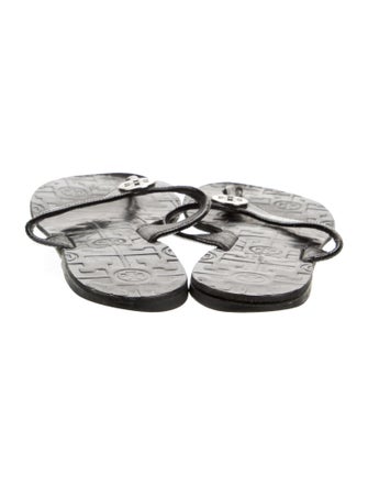 Tory Burch Leather Flip Flops