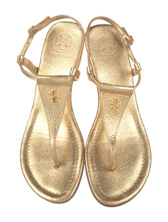 Tory Burch Leather T-Strap Sandals