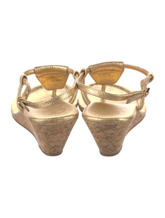 Tory Burch Leather T-Strap Sandals