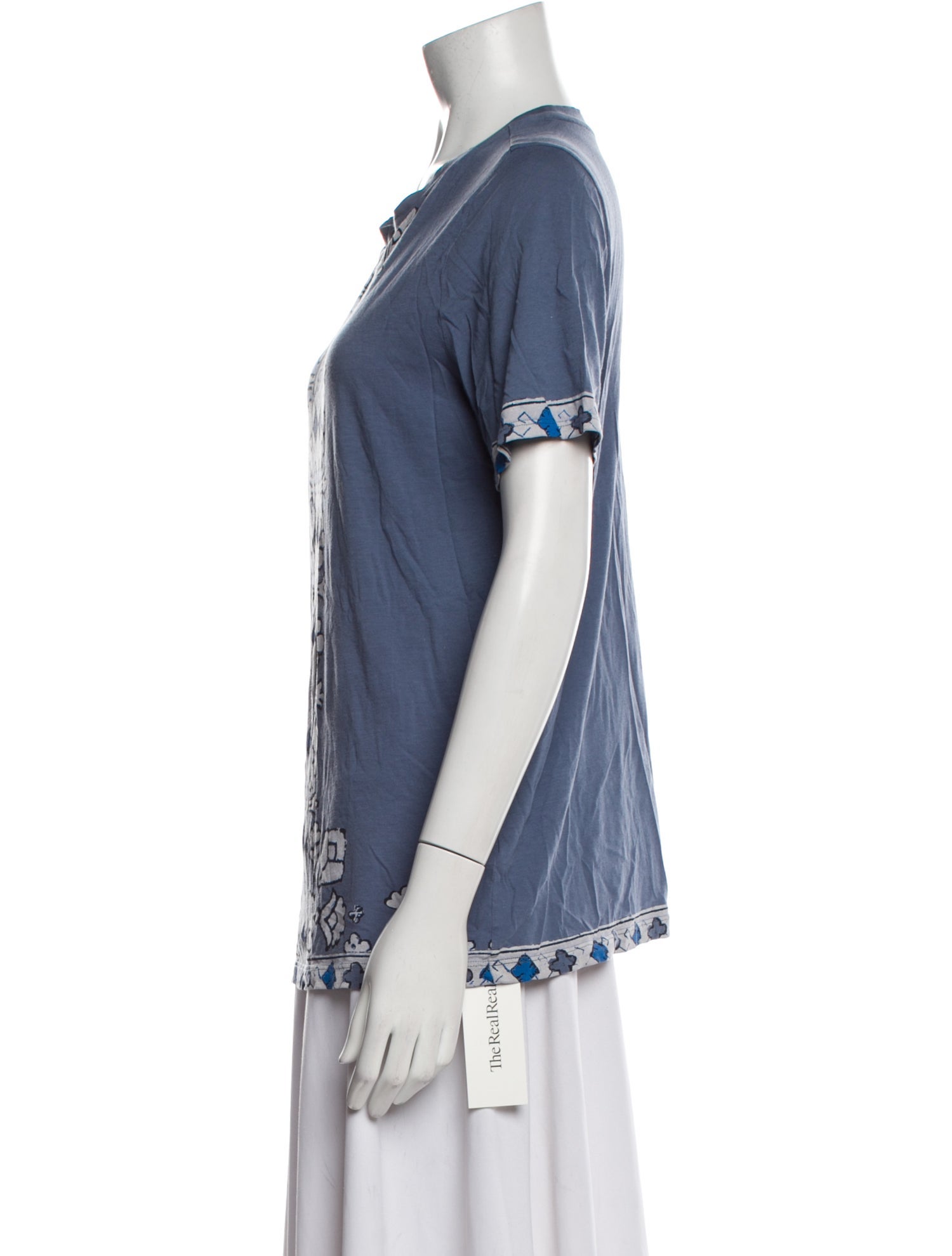 Tory Burch Printed Crew Neck T-Shirt