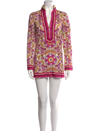 Tory Burch Paisley Print Mini Dress