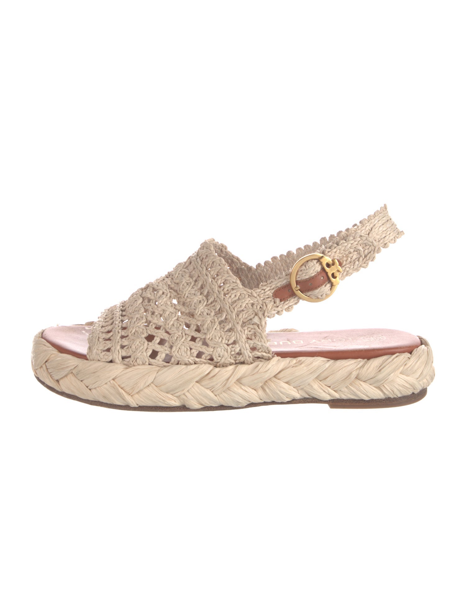 Tory Burch Straw Braided Accents Espadrilles