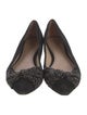 Tory Burch Suede Crystal Embellishments Ballet Flats