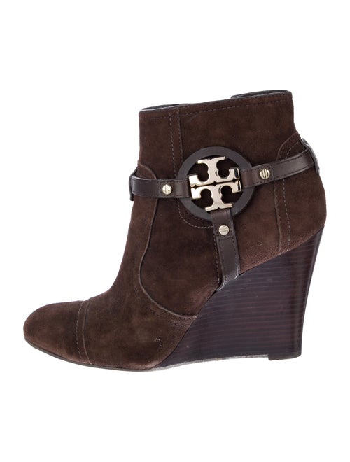 Tory Burch Suede Animal Print Boots
