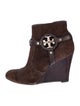 Tory Burch Suede Animal Print Boots
