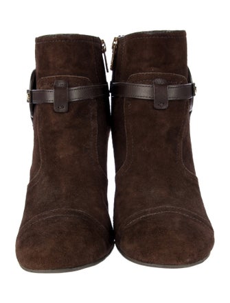 Tory Burch Suede Animal Print Boots