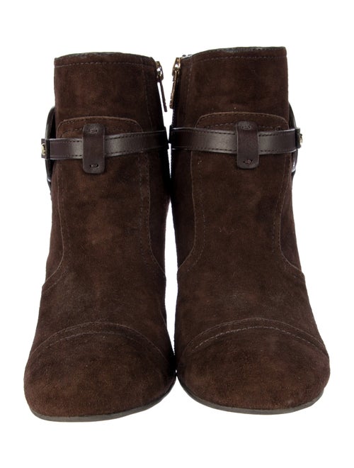 Tory Burch Suede Animal Print Boots