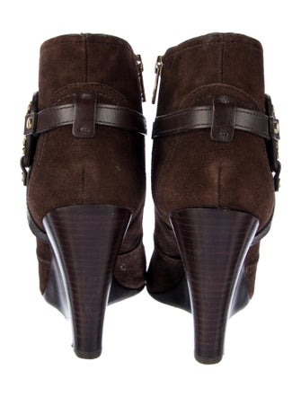 Tory Burch Suede Animal Print Boots