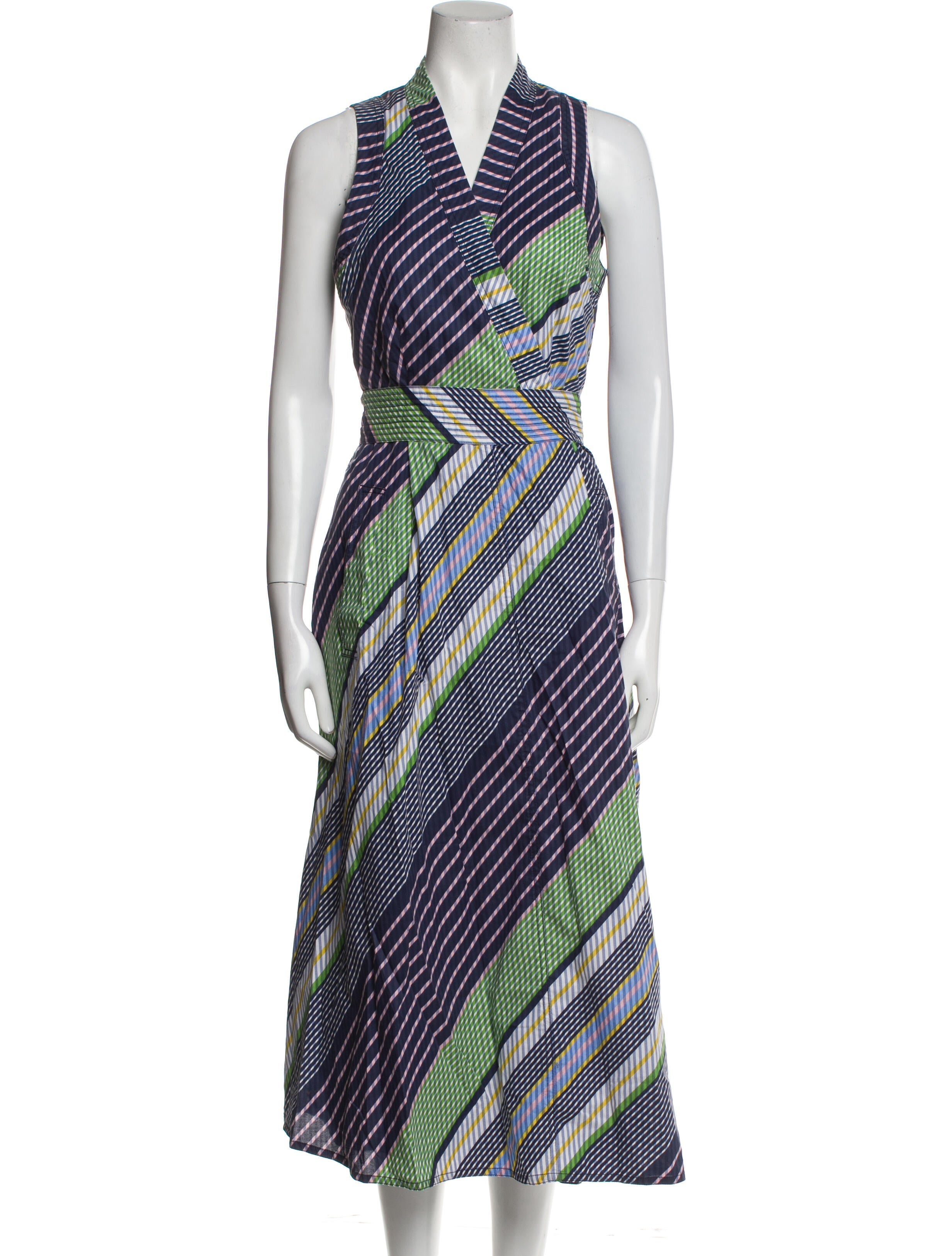 Tory Burch Striped Long Dress