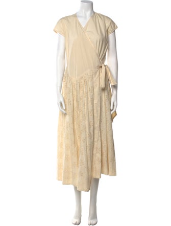 Tory Burch V-Neck Long Dress