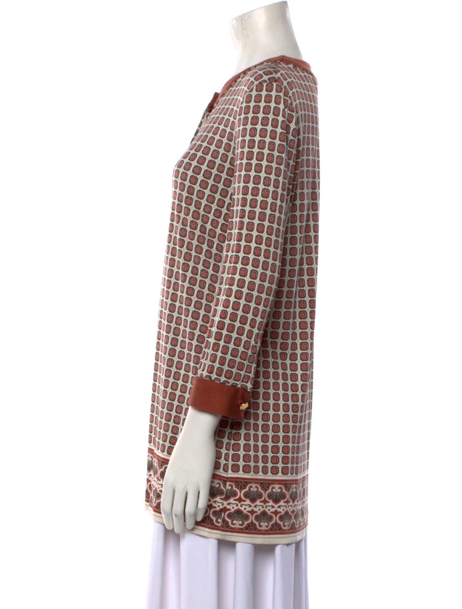 Tory Burch Silk Printed Tunic