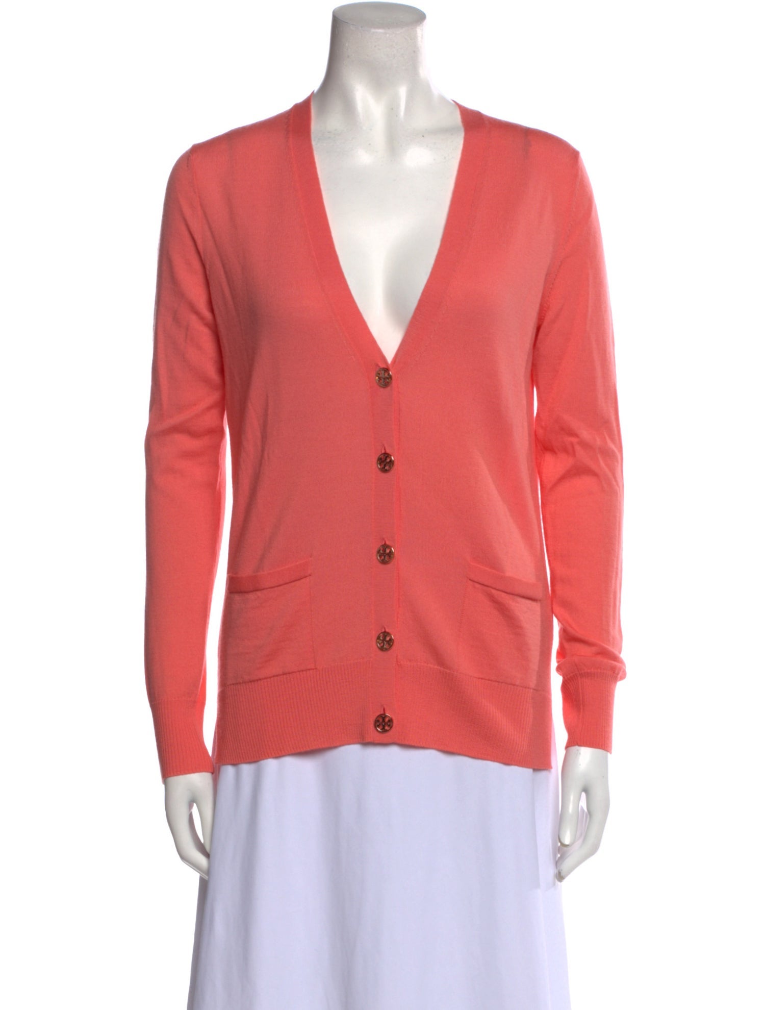 Tory Burch Merino Wool V-Neck Sweater w/ Tags