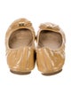 Tory Burch Patent Leather Bow Accents Ballet Flats