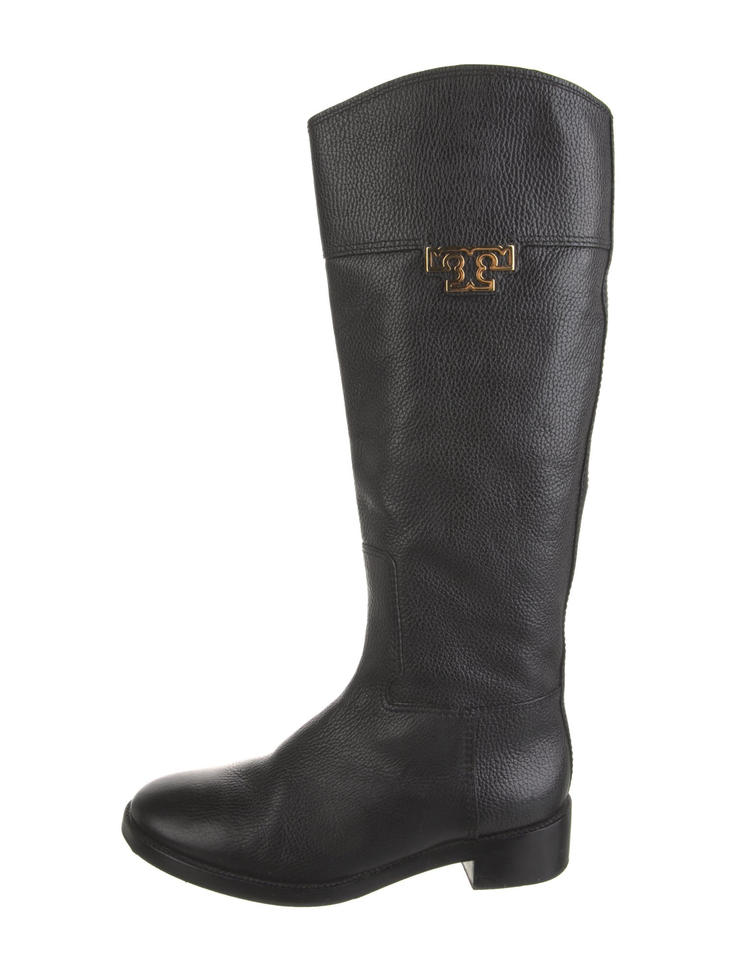 Tory Burch Leather Printed Riding Boots