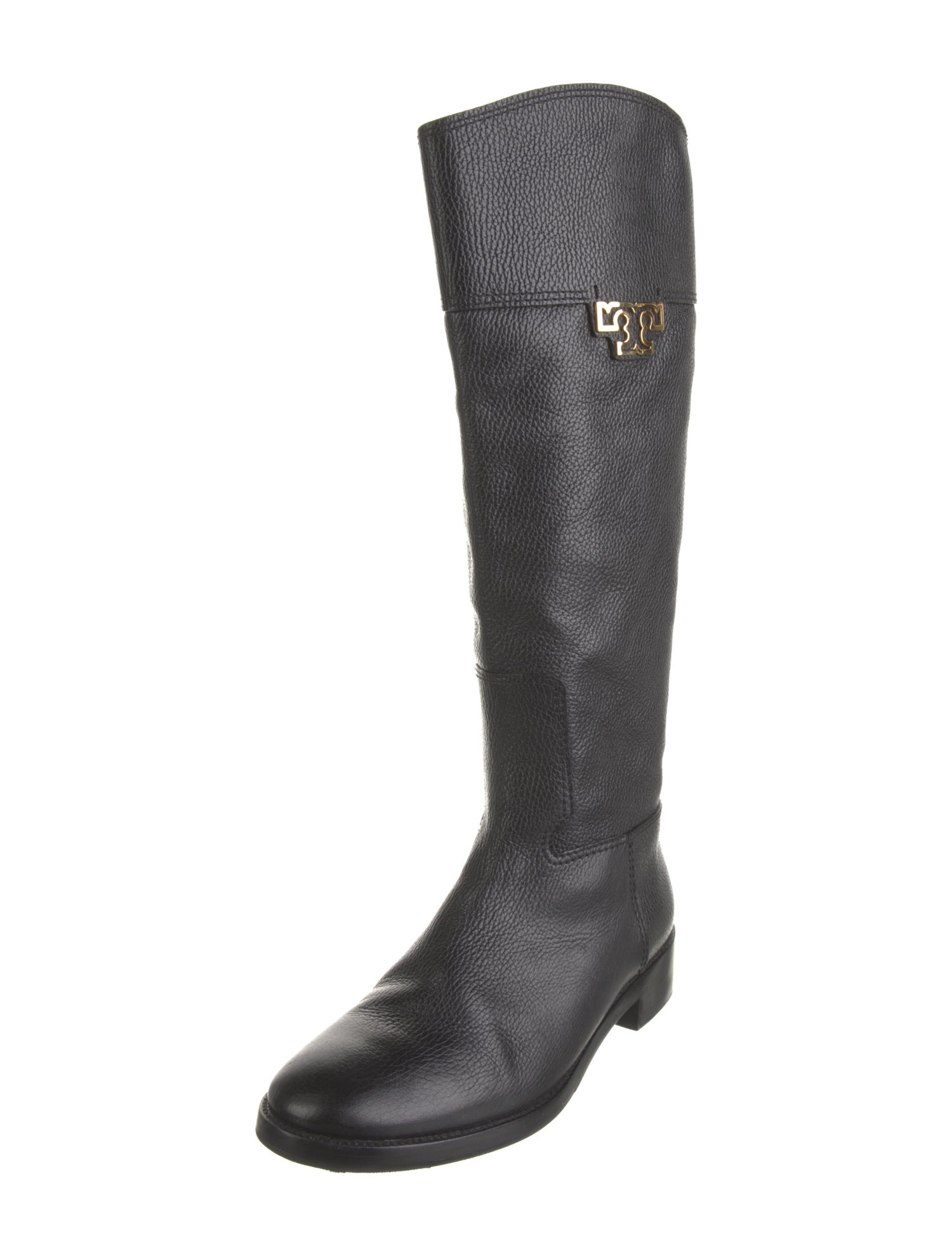 Tory Burch Leather Printed Riding Boots