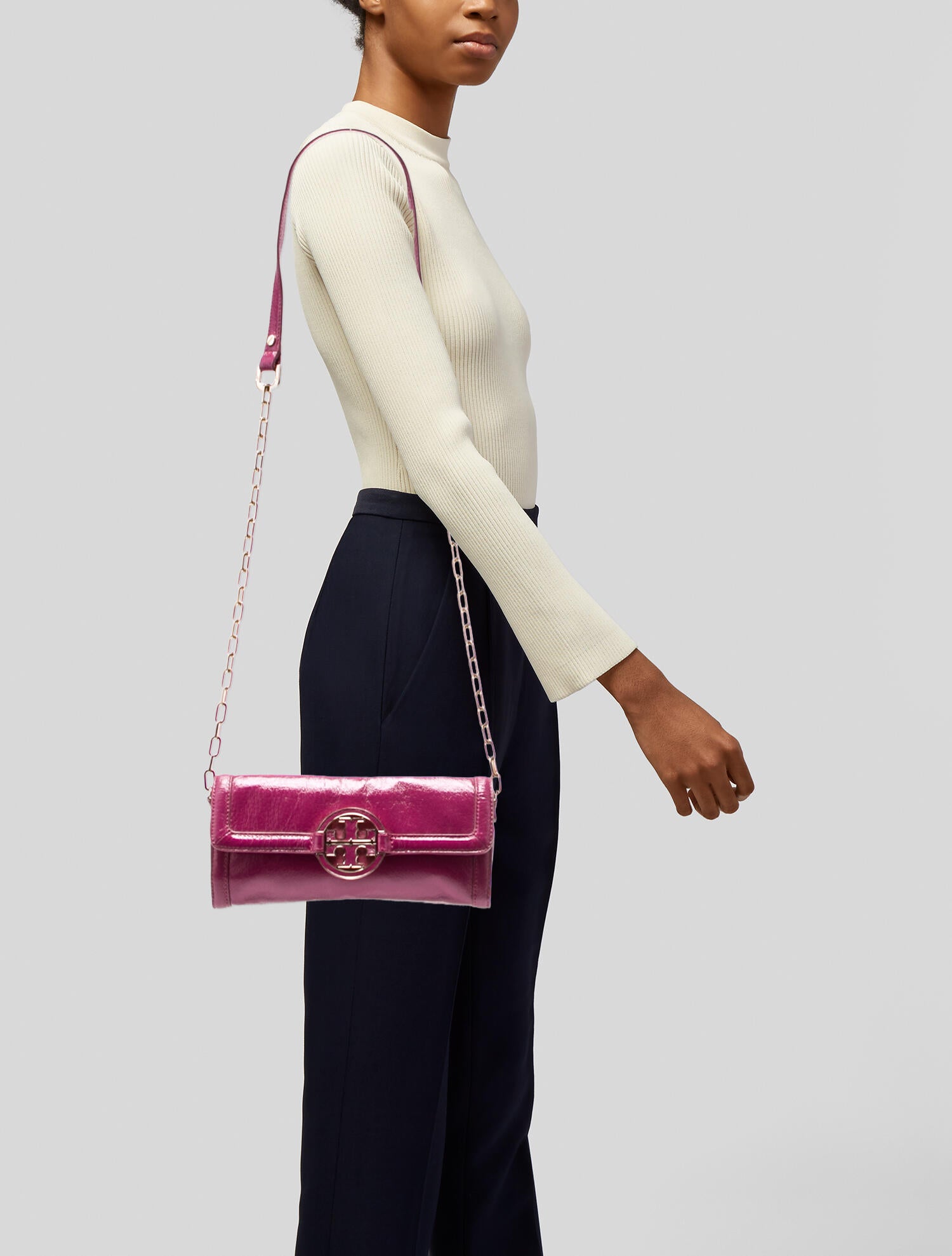 Tory Burch Patent Leather Clutch