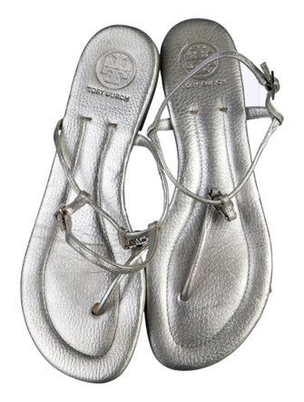 Tory Burch Leather T-Strap Sandals