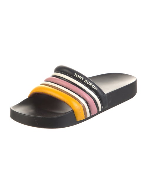 Tory Burch Leather Printed Slides