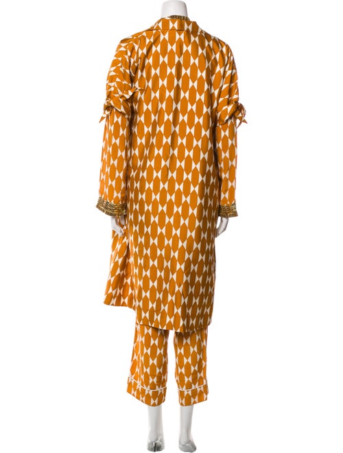 Tory Burch Silk Printed Pant Set