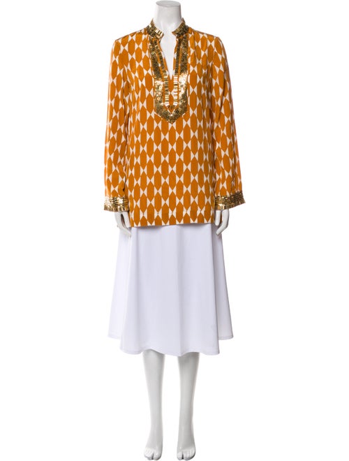 Tory Burch Silk Printed Pant Set