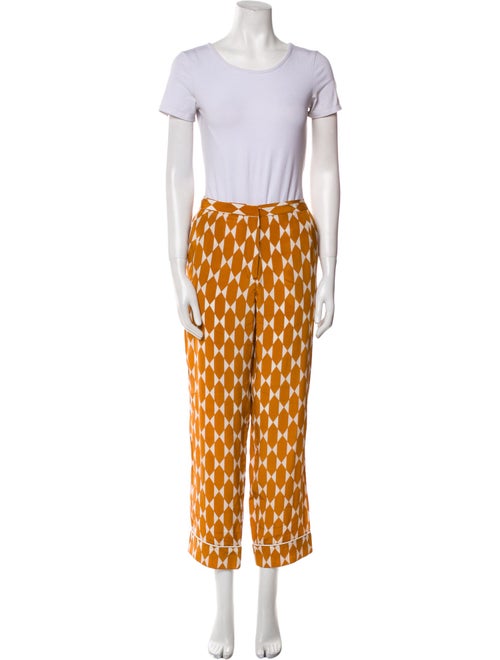 Tory Burch Silk Printed Pant Set