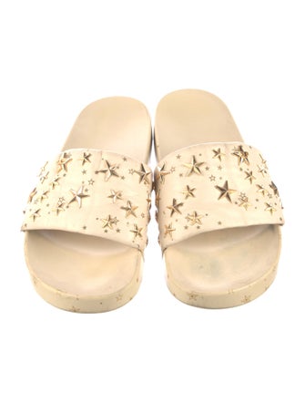 Tory Burch Leather Studded Accents Slides