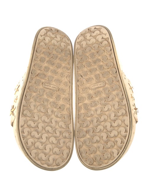 Tory Burch Leather Studded Accents Slides
