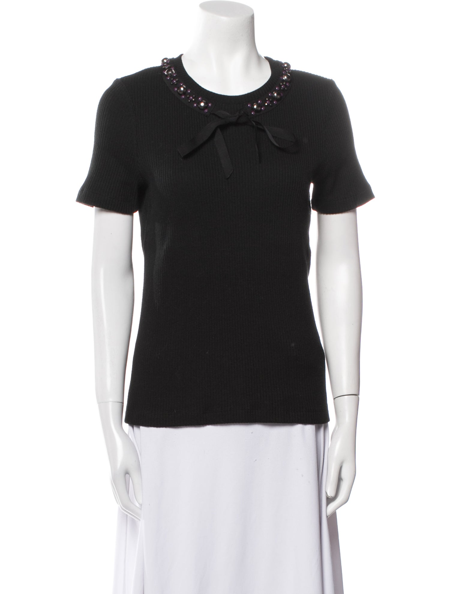 Tory Burch Crew Neck Short Sleeve Top