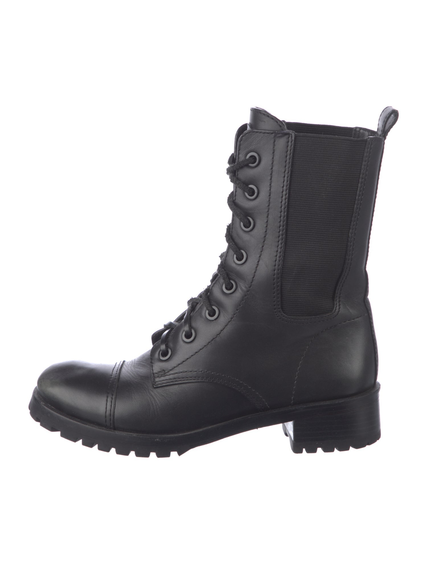 Tory Burch Leather Combat Boots