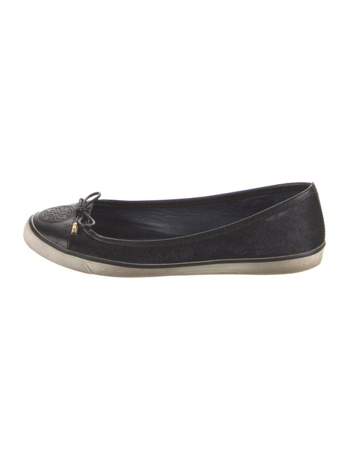 Tory Burch Wool Bow Accents Ballet Flats