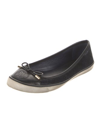 Tory Burch Wool Bow Accents Ballet Flats