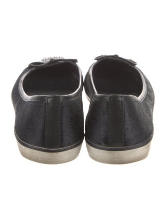 Tory Burch Wool Bow Accents Ballet Flats