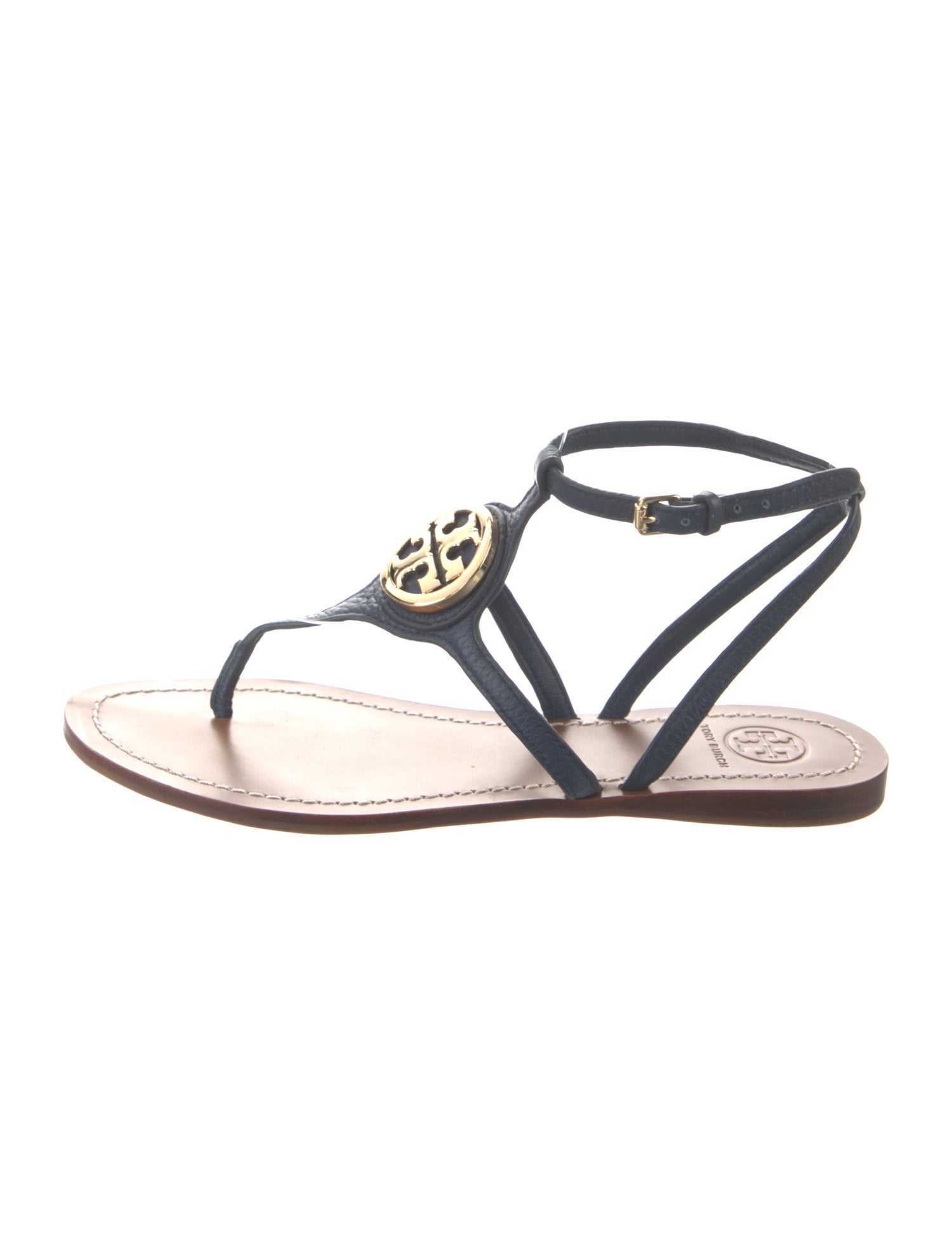Tory Burch Leather T-Strap Sandals
