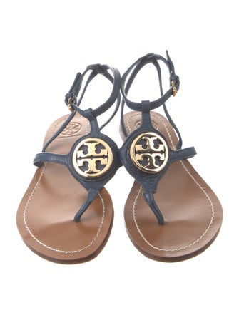 Tory Burch Leather T-Strap Sandals