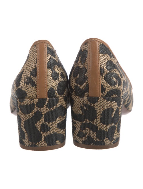 Tory Burch Embossed Leather Animal Print Pumps