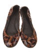 Tory Burch Patent Leather Animal Print Ballet Flats