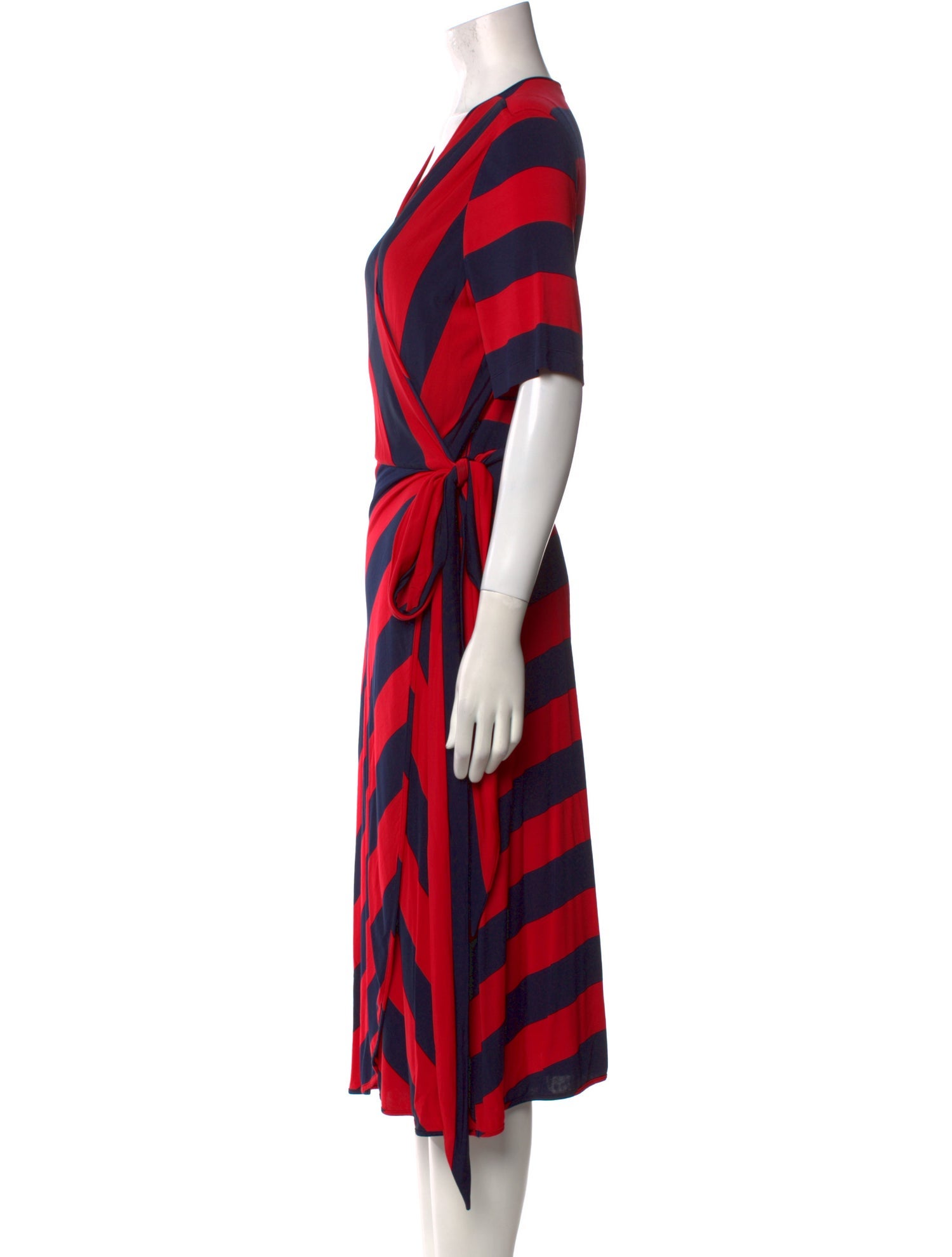 Tory Burch Striped Midi Length Dress
