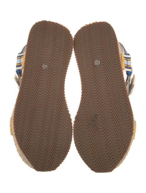 Tory Burch Printed Embroidered Accent Espadrilles