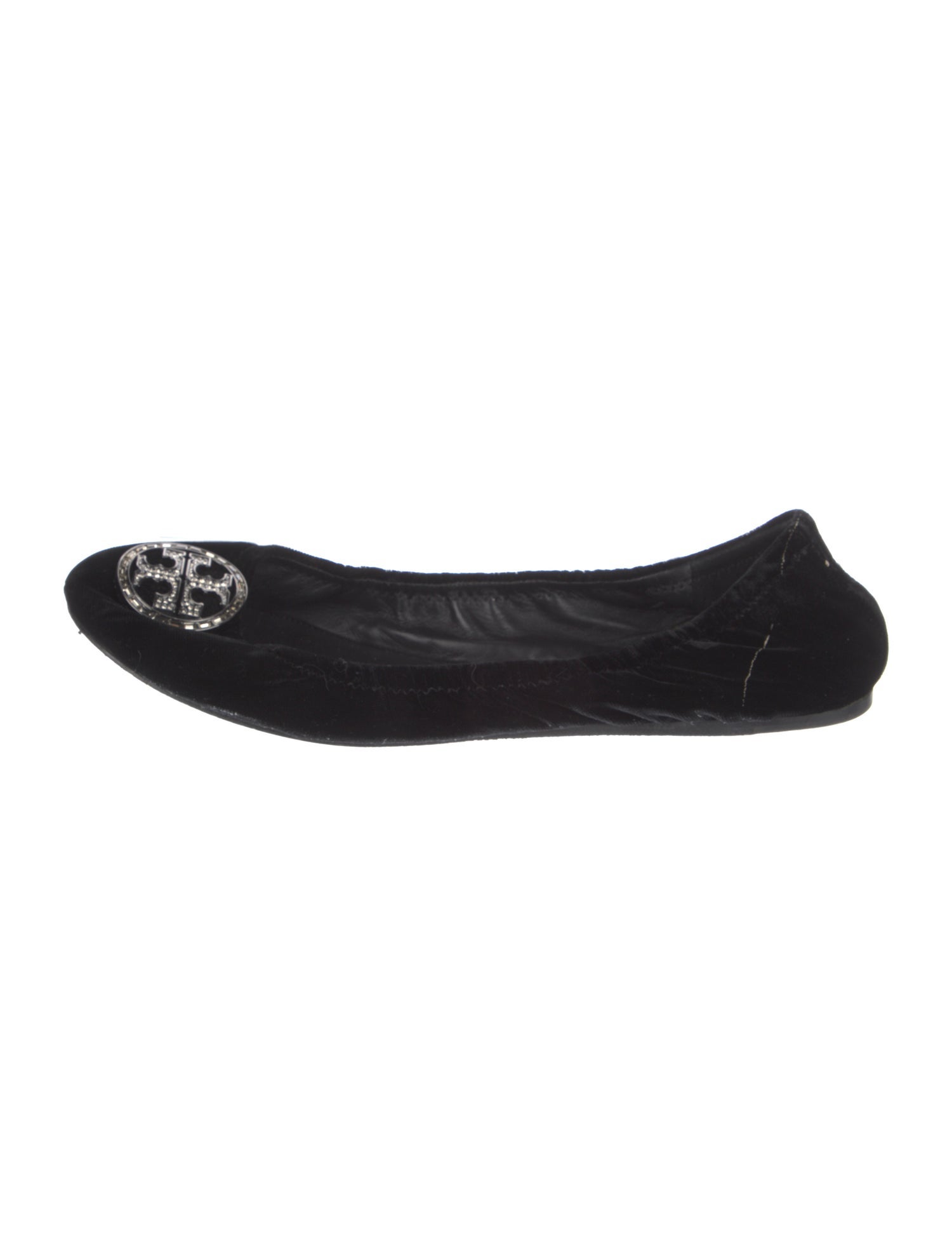Tory Burch Velvet Crystal Embellishments Flats