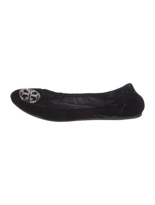 Tory Burch Velvet Crystal Embellishments Flats
