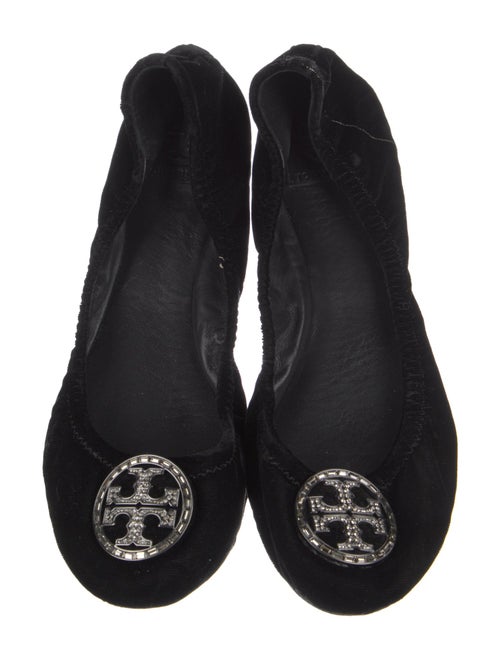 Tory Burch Velvet Crystal Embellishments Flats