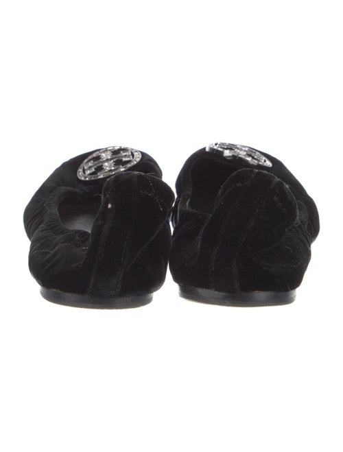 Tory Burch Velvet Crystal Embellishments Flats