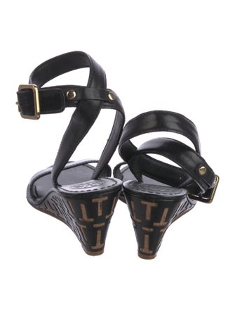 Tory Burch Leather Lasercut Accents Espadrilles